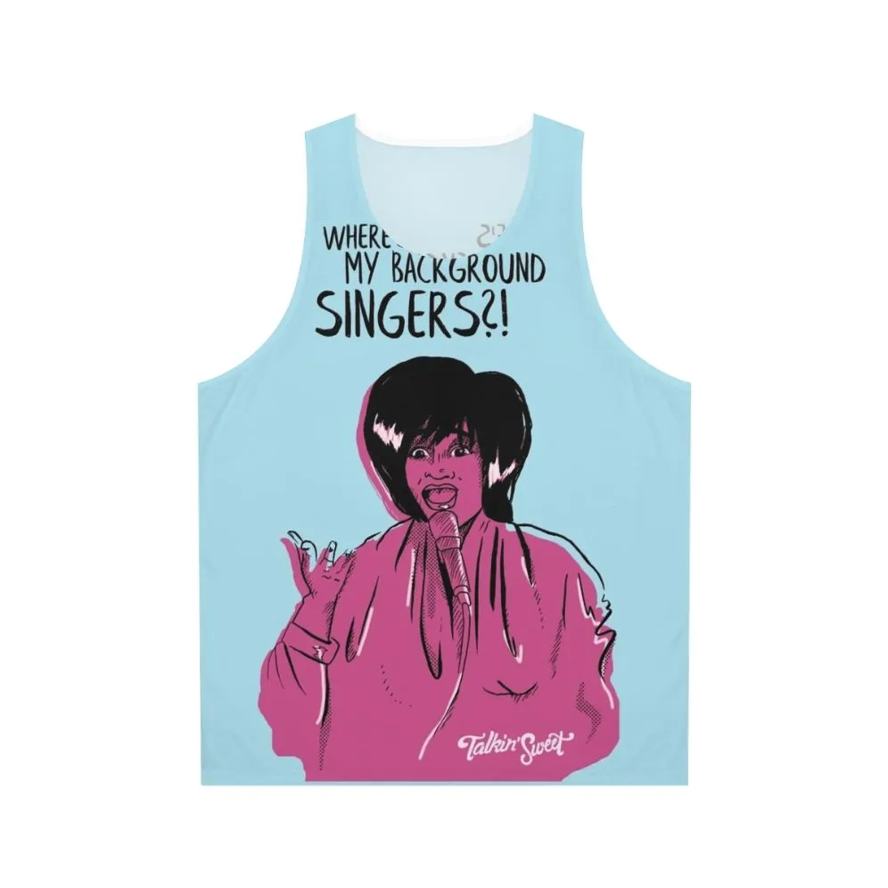 "Ms Patti Where Are My Backup Singers?" Unisex Christmas Tank Top