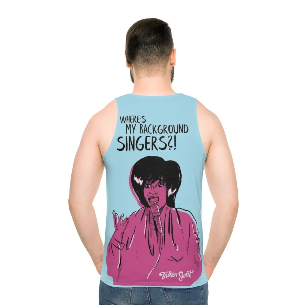 "Ms Patti Where Are My Backup Singers?" Unisex Christmas Tank Top