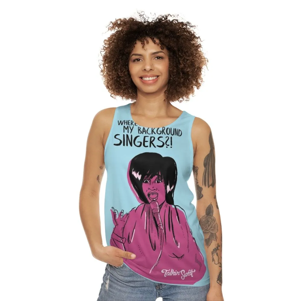 "Ms Patti Where Are My Backup Singers?" Unisex Christmas Tank Top