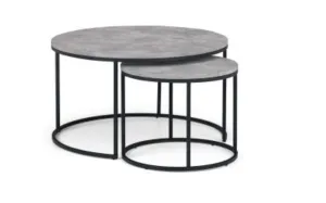 Staten Concrete Round Nesting Coffee Table