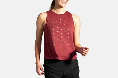 W Brooks Distance Graphic Tank