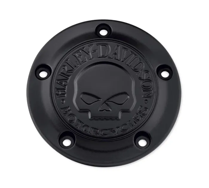 WILLIE G SKULL TIMER COVER - TWIN CAM (BLACK)